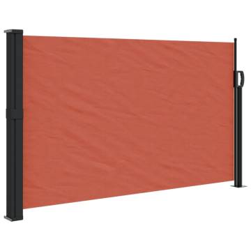 Retractable Side Awning Terracotta 120x300 cm - Privacy Screen