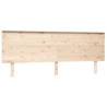 Solid Wood Pine Bed Headboard - 204x6x82.5 cm