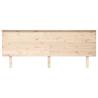 Solid Wood Pine Bed Headboard - 204x6x82.5 cm