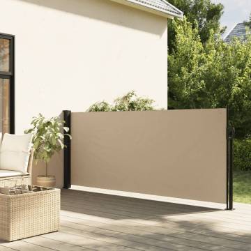 Retractable Side Awning Beige 100x500 cm - Privacy & Style