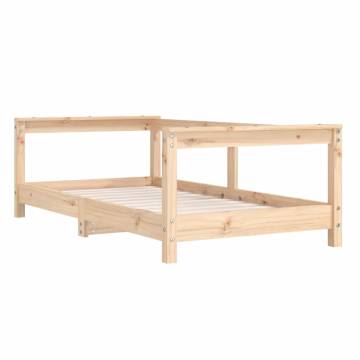 Kids Bed Frame 70x140 cm | Solid Pine Wood | Hipo Market