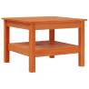 Stylish Wax Brown Coffee Table - Solid Pine 55x55x40 cm