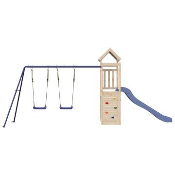 Outdoor Playset Solid Wood Pine - Perfect Backyard Fun