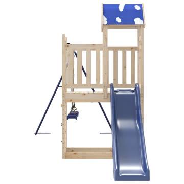 Outdoor Playset Solid Wood Pine - Perfect Backyard Fun