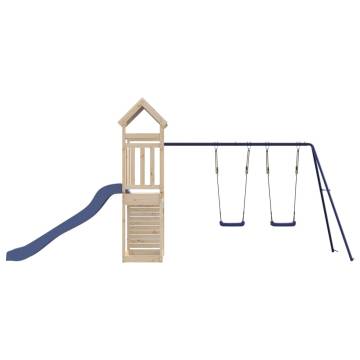 Outdoor Playset Solid Wood Pine - Perfect Backyard Fun