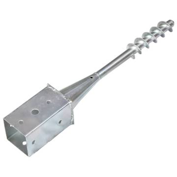 Durable Ground Spikes - 2 pcs Galvanised Steel 8x8x57 cm