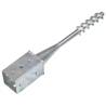 Durable Ground Spikes - 2 pcs Galvanised Steel 8x8x57 cm