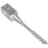 Durable Ground Spikes - 2 pcs Galvanised Steel 8x8x57 cm