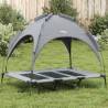 Dog Bed with Canopy - Anthracite Oxford Fabric & Steel