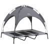 Dog Bed with Canopy - Anthracite Oxford Fabric & Steel