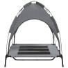 Dog Bed with Canopy - Anthracite Oxford Fabric & Steel