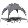 Dog Bed with Canopy - Anthracite Oxford Fabric & Steel