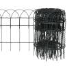 Garden Border Fence Powder-coated Iron 25x0.4 m Colour green Size 25 x 0.4 m Quantity in Package 1 