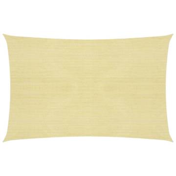 Beige Sunshade Sail 3.5x5 m | UV & Mould Resistant HDPE