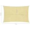 Beige Sunshade Sail 3.5x5 m | UV & Mould Resistant HDPE