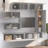 7 Piece Concrete Grey TV Cabinet Set | Stylish Storage Solution