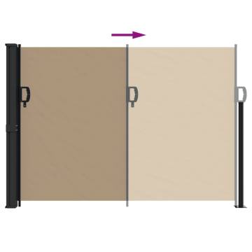 Retractable Side Awning Taupe 140x300 cm | Hipomarket