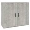 Stylish Concrete Grey Sideboard - 80x33x70 cm | Hipo Market