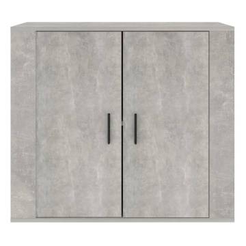 Stylish Concrete Grey Sideboard - 80x33x70 cm | Hipo Market