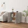 Stylish Concrete Grey Sideboard - 80x33x70 cm | Hipo Market