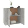 Stylish Concrete Grey Sideboard - 80x33x70 cm | Hipo Market