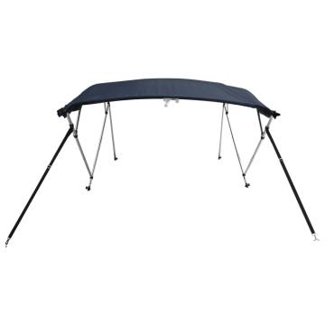 Durable 3-Bow Bimini Top with Mesh Sidewalls - 183x(154-167)x137 cm