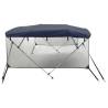 Durable 3-Bow Bimini Top with Mesh Sidewalls - 183x(154-167)x137 cm