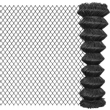 Chain Link Fence Steel 25x1.5m Grey - Durable & Versatile