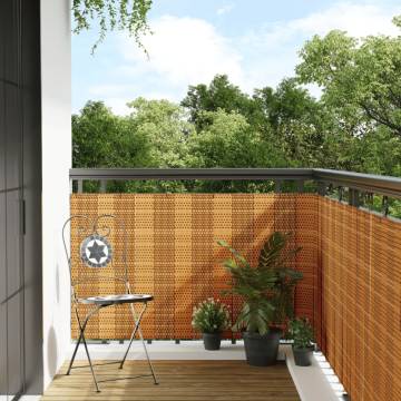 Light Brown Balcony Screen 1000x80 cm - Privacy & Style