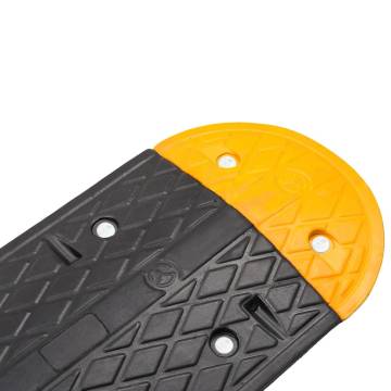 Speed Hump Yellow & Black 129x32.5 cm Rubber - Safe & Durable