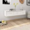 Wall Drawer Shelf High Gloss White 88x26x18.5 cm Engineered Wood Colour high gloss white Quantity in Package 1 Number of Pieces 