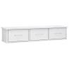 High Gloss White Wall Drawer Shelf - Stylish Storage Solution