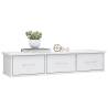 High Gloss White Wall Drawer Shelf - Stylish Storage Solution