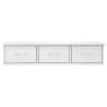 High Gloss White Wall Drawer Shelf - Stylish Storage Solution