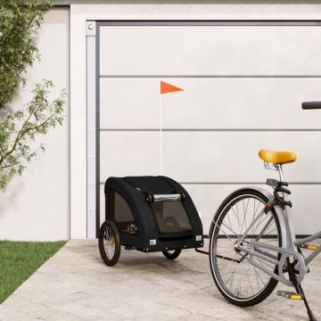 Pet Bike Trailer - Black Oxford Fabric & Iron | HiPo Market