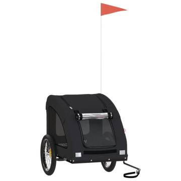 Pet Bike Trailer - Black Oxford Fabric & Iron | HiPo Market