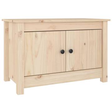 Solid Wood Pine Shoe Cabinet - 70x38x45.5 cm | Hipo Market