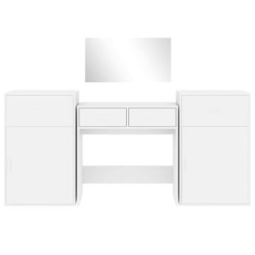 Stylish 4 Piece Dressing Table Set in White | HipoMarket