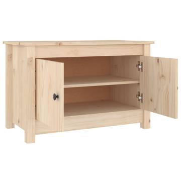 Solid Wood Pine Shoe Cabinet - 70x38x45.5 cm | Hipo Market