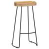 Gavin Bar Stools - 2 pcs Solid Mango Wood | Hipomarket UK