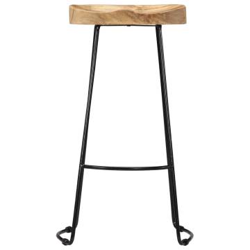 Gavin Bar Stools - 2 pcs Solid Mango Wood | Hipomarket UK