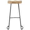 Gavin Bar Stools - 2 pcs Solid Mango Wood | Hipomarket UK