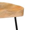 Gavin Bar Stools - 2 pcs Solid Mango Wood | Hipomarket UK