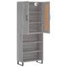 Stylish Highboard Grey Sonoma - Engineered Wood - HipoMarket