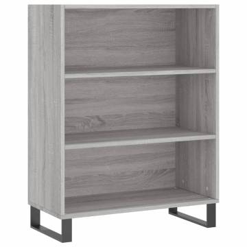 Stylish Highboard Grey Sonoma - Engineered Wood - HipoMarket