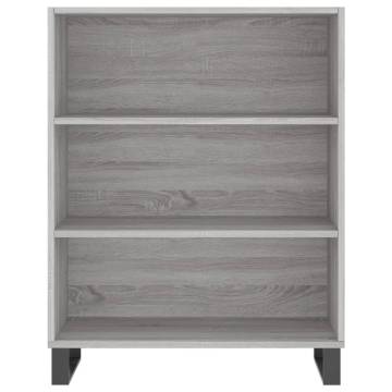 Stylish Highboard Grey Sonoma - Engineered Wood - HipoMarket