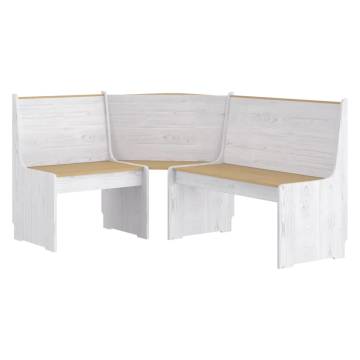 3 Piece Dining Set - Honey Brown & White Pine | Hipomarket