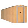 Light Brown Garden Shed - Durable Galvanised Steel Storage