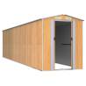 Light Brown Garden Shed - Durable Galvanised Steel Storage