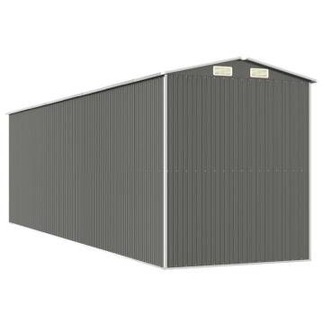 Garden Shed Light Grey - Durable Galvanised Steel Storage